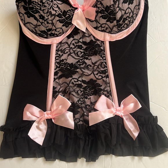 Strapless Corset Lace Underwire Corset Bra – Size Large - Picture 5 of 12